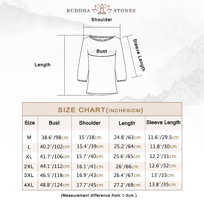 Buddha Stones Women's Flower Embroidery Design Crew Neck T-shirt Tee