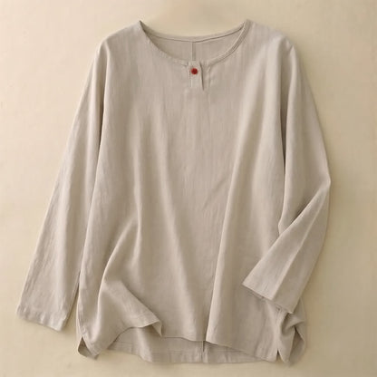 Buddha Stones Casual Plain Women's Crew Neck Design Loose Half Sleeve T-shirt