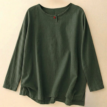 Buddha Stones Casual Plain Women's Crew Neck Design Loose Half Sleeve T-shirt